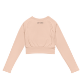 Long-sleeve Champagne crop top